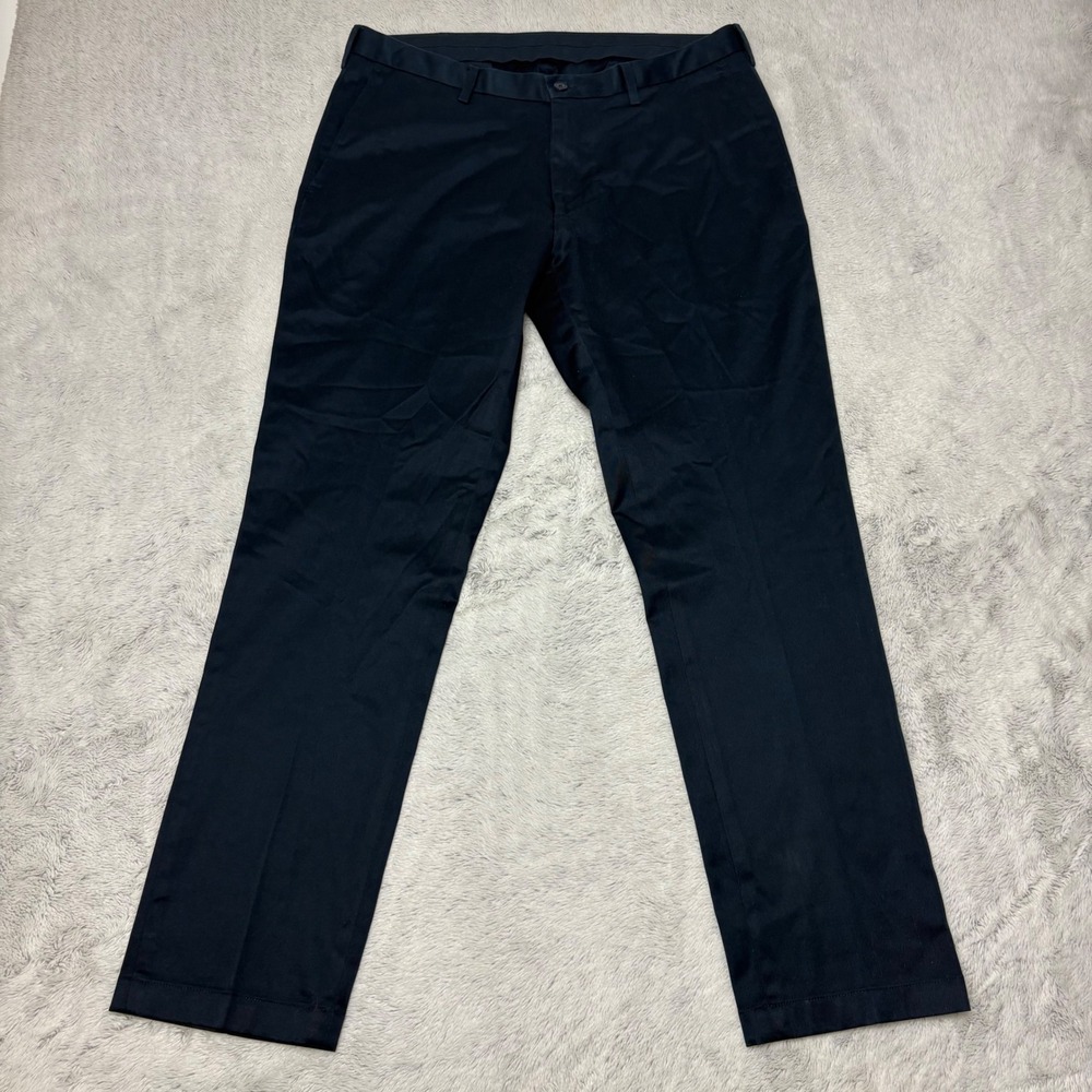 Jos. A. Bank Traveler Tailored Fit Navy Blue Dress Pants Mens 36W x 32L Stretch - Picture 1 of 5